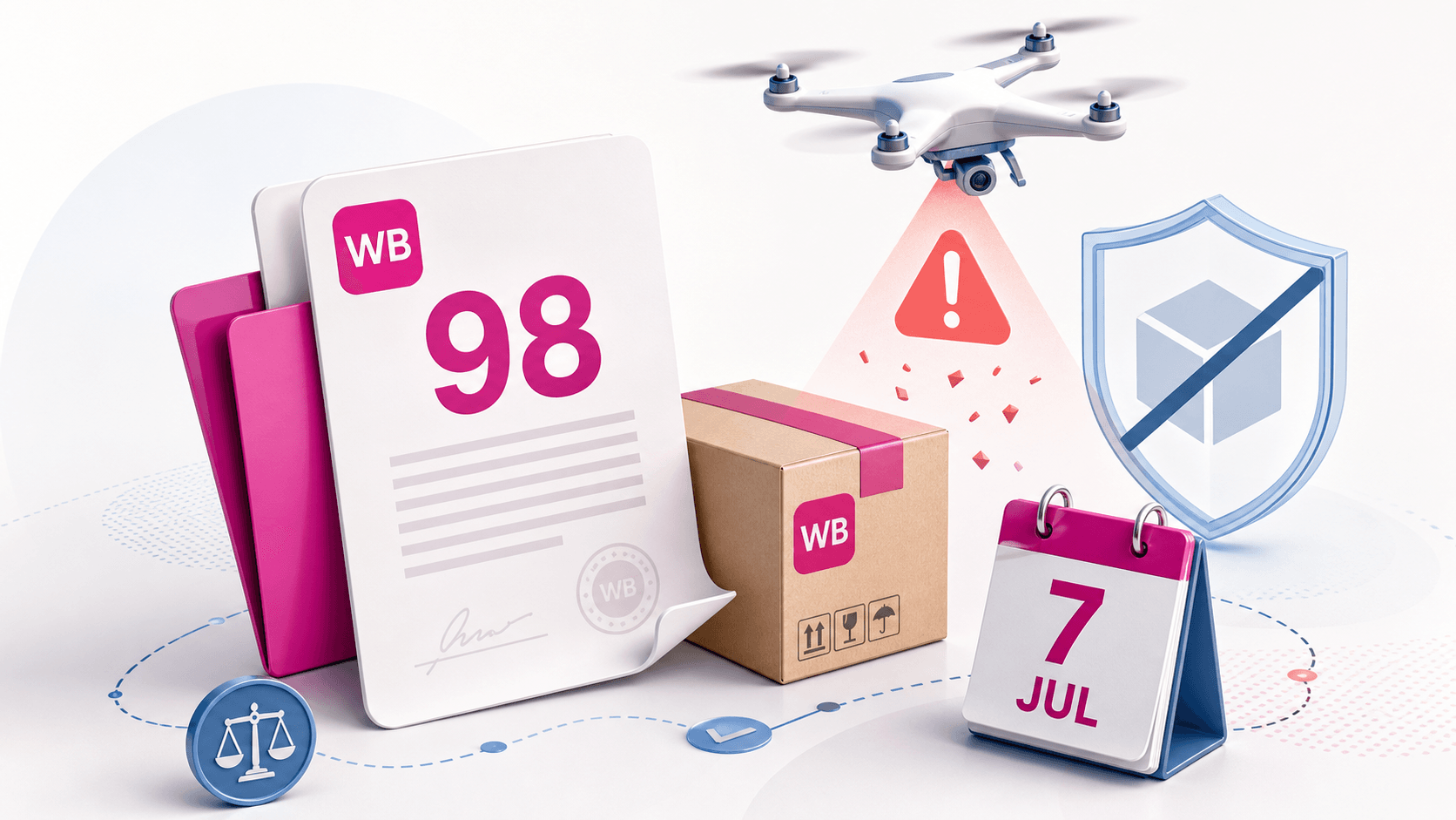 Оферта WB №98: маркетплейс не компенсирует ущерб от БПЛА — что проверить до 7 июля